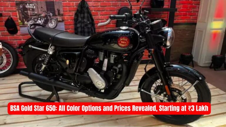 BSA Gold Star 650: All Color Options and Prices Revealed, Starting at ₹3 Lakh