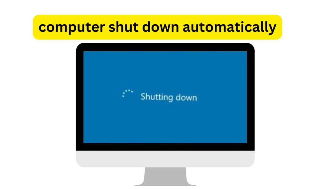 how to shut down a computer